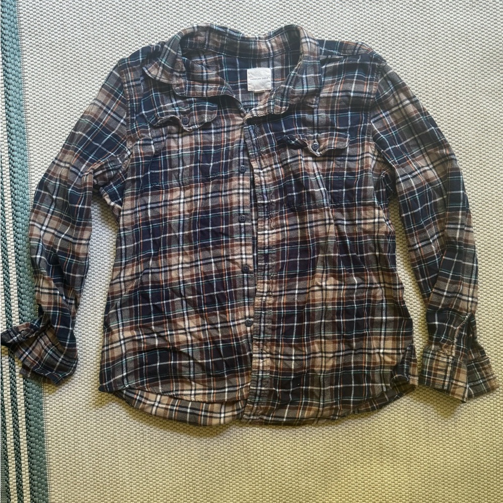 American Eagle Outfitters Multicolor Plaid Shirt